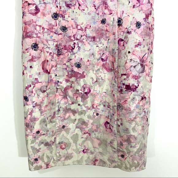 Kay Unger Pink Brocade Dress - Picture 4 of 8